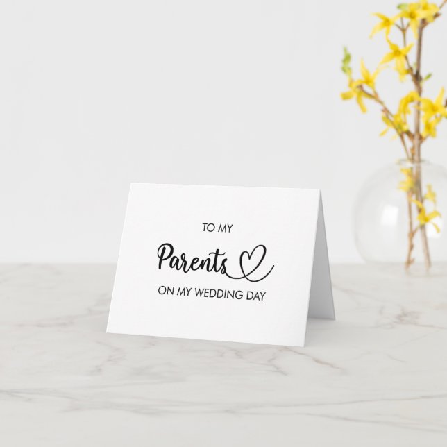 Zu meinen Eltern am Hochzeitstag gefaltete Karte (Gelbe Blume)