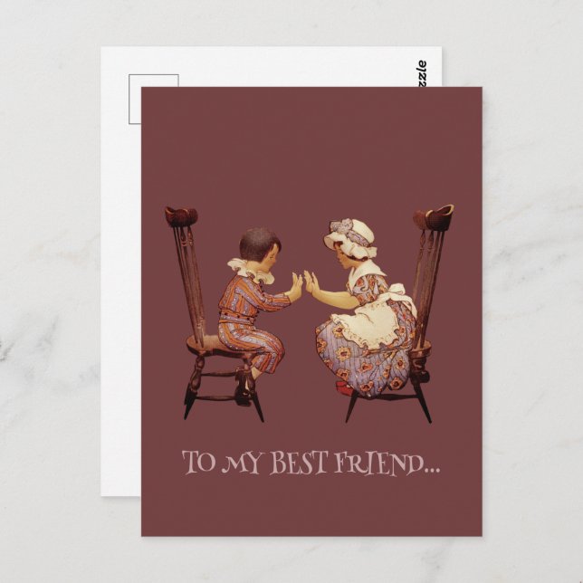 ZU MEINER BESTEN FREUND-Postkarte Postkarte (Vorne/Hinten)