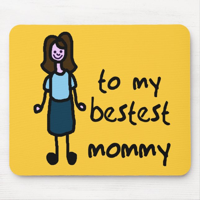ZU MEINER BESTEST MAMA MOUSEPAD (Vorne)