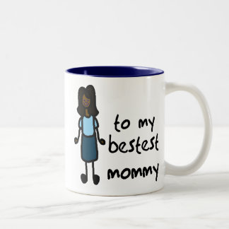 ZU MEINER BESTEST MAMA ZWEIFARBIGE TASSE