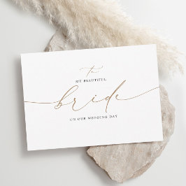 zu meiner Braut an unserem Hochzeitstag Elegant