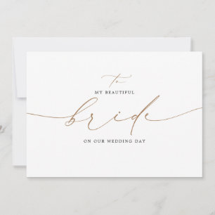 zu meiner Braut an unserem Hochzeitstag Elegant