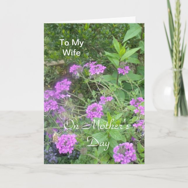 Zu meiner Ehefrau am Muttertag Karte (Vorderseite)