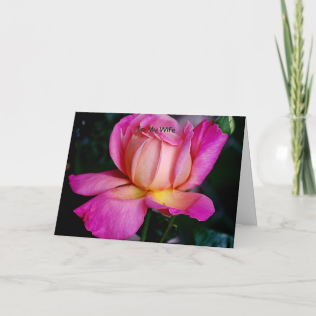 zu meiner Ehefrau Feiertagskarte (Vorderseite)