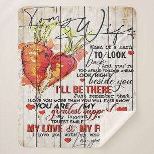 Zu meiner Ehefrau  Feriendekoration   Auf meinen E Sherpadecke