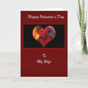 Zu meiner Ehefrau Valentinstag Grußkarte Einladung