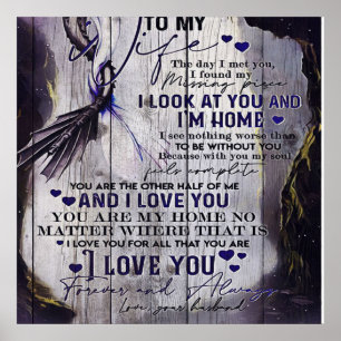 Zu meiner Ehefrau   Witzige Zitate zur Ehefrau   N Poster