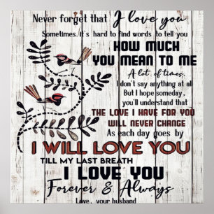 Zu meiner Ehefrau   WOHNGESTALTUNG   An meine Ehef Poster