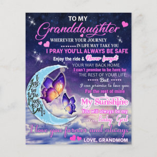 Zu meiner Enkelin Butterflies Geburtstagsgeschenki Flyer