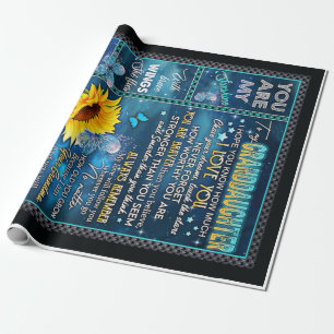 Zu meiner Enkelin Sonnenblumengeschenk, Babygesche Geschenkpapier