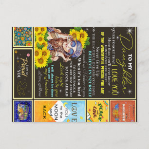 Zu meiner Enkelin Sunflower Geburtstagsgeschenk Id Postkarte