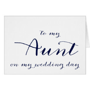 Zu meiner Hochzeitstag-Karte Tanten-On My