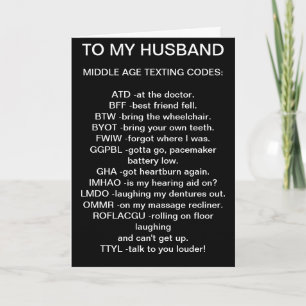 ZU MEINER KOSTENKARTE MIT DEM HUSBAND* MITTE ALTER KARTE