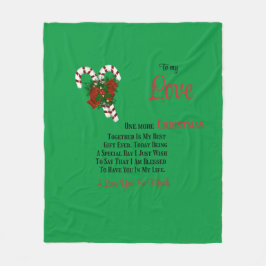 Zu meiner Liebe Noch ein Weihnachten zusammen Fleecedecke