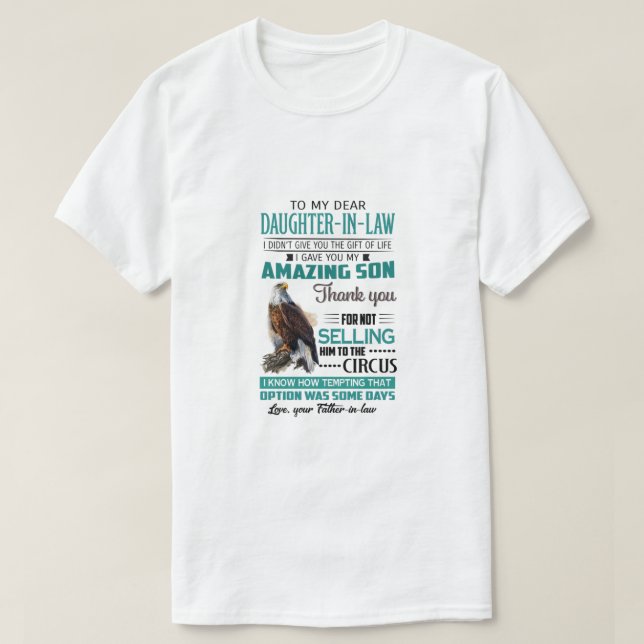 Zu meiner lieben Tochter im Jura Tasse Geschenk vo T-Shirt (Design vorne)