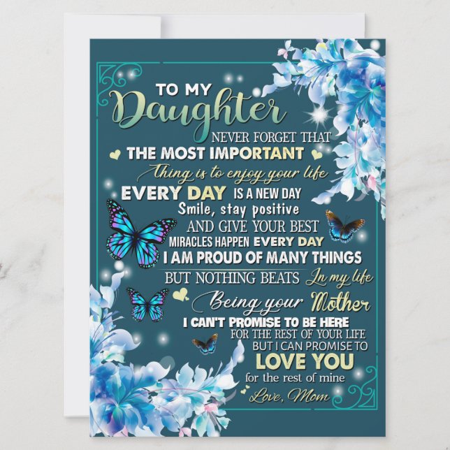 Zu meiner Mama Geschenk, Tochter und Mama, Schmett (Vorderseite)