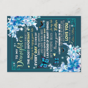 Zu meiner Mama Geschenk, Tochter und Mama, Schmett Postkarte