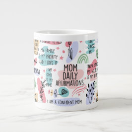 Zu meiner Mama tägliche Bejahungen Muttertag Jumbo-Tasse