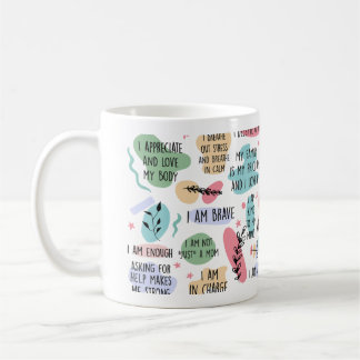 Zu meiner Mama tägliche Bejahungen Muttertag Kaffeetasse