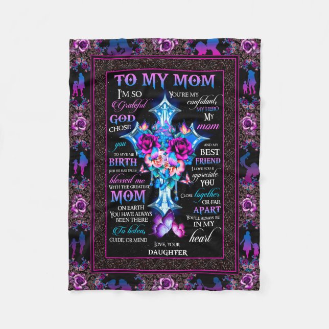 zu meiner Mutter Decke von Son, Decke für Mama (Vorderseite)