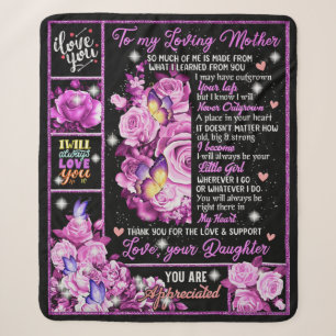 Zu meiner Mutter Geburtstagsgeschenk, Liebe Mama G Sherpadecke