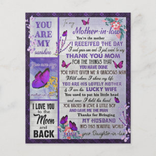 zu meiner Mutter- in - Law Geschenk, Mutter Geburt Flyer