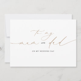 Zu meiner Mutter und meinem Vater an meinem Hochze