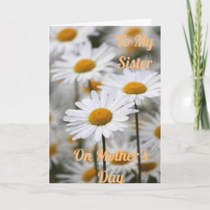 Zu meiner Schwester am Muttertag geklappte Grußkar Karte