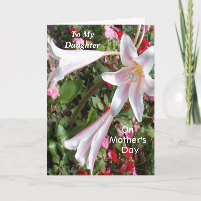 Zu meiner Tochter am Muttertag Karte (Vorderseite)