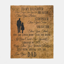 zu meiner Tochter aus dem VATER Fleecedecke