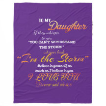 Zu meiner Tochter Fleece Blanket