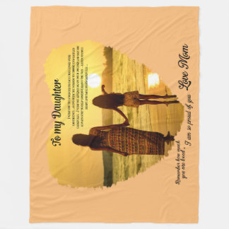 Zu meiner Tochter Fleecedecke