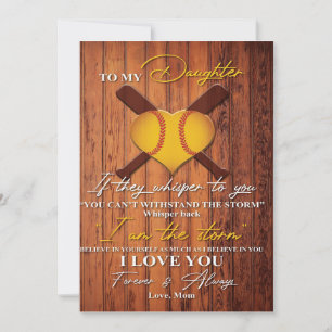 Zu meiner Tochter Niedlich zu meinem Geschenk Feiertagskarte