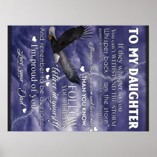 Zu meiner Tochter, Tochter Geburtstagsgeschenk, Ba Poster