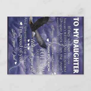 Zu meiner Tochter, Tochter Geburtstagsgeschenk, Ba Postkarte