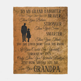 zu meiner Tochter von Opa Fleecedecke