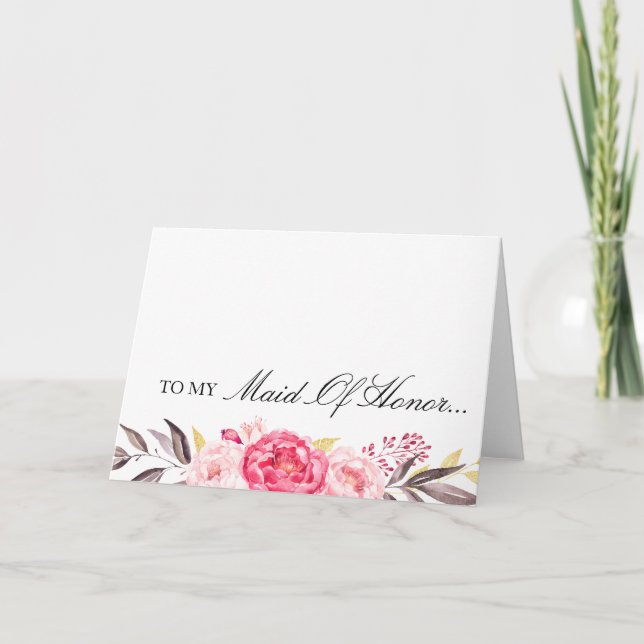 Zu meiner Trauzeugin, danke, dass Sie Hochzeitsfei Karte (Vorderseite)