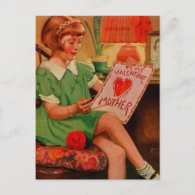 Zu meiner Valentinin Feiertagspostkarte (Vorderseite)