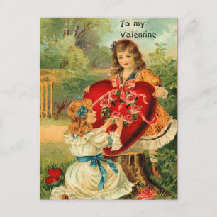 Zu meiner Valentinsgruß-Postkarte Feiertagspostkarte