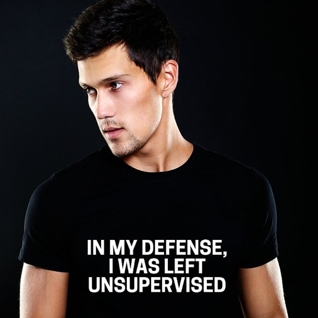 ZU MEINER VERTEIDIGUNG, ICH WAR UNBEAUFSICHTIGT |  Tri-Blend SHIRT (Von Creator hochgeladen)