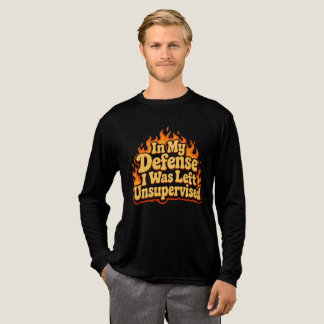 Zu meiner Verteidigung: Ich wurde unbeaufsichtigt  Tri-Blend Shirt