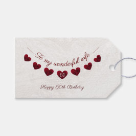 Zu meiner wunderbaren Ehefrau 60. Geburtstag roman Geschenkanhänger