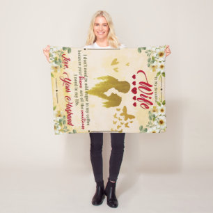 Zu meiner wunderschönen Ehefrau von den Geschenken Fleecedecke