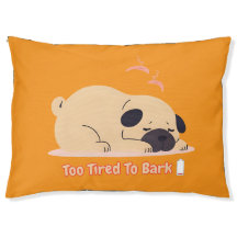 Zu müde für Bark | Funny Cozy Dog Bed for Sleepy