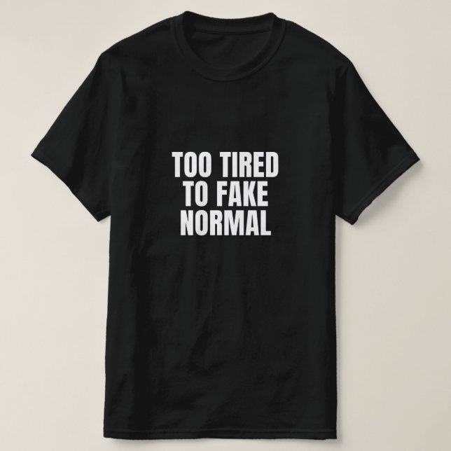 Zu müde Mens T - Shirt (Design vorne)