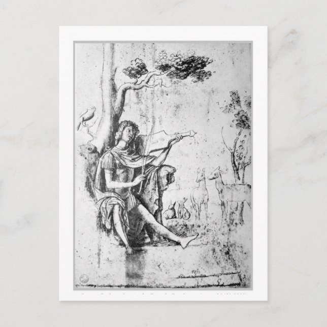 ZU MUSIK POSTKARTE (Vorderseite)