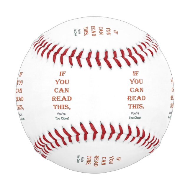 Zu nah baseball (Vorderseite)