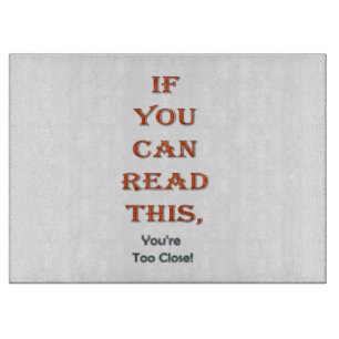 Zu nah schneidebrett