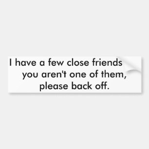 Zu nah zu unserem Auto - Autoaufkleber