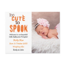 Zu Niedlich, Halloween Foto Baby Birth zu sprechen